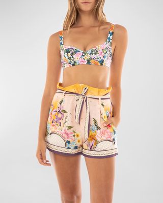 Adisson Dreamin Paperbag Belted Shorts