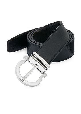 Adjustable & Reversible Gancio Buckle Belt