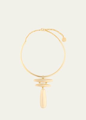 Adobe Gold-Plated Collar Necklace