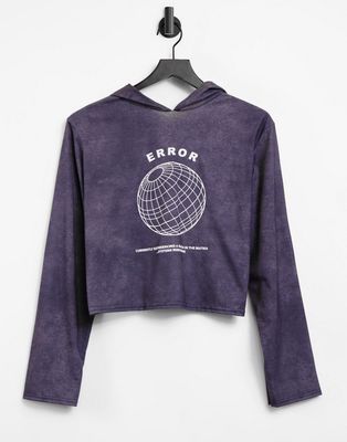 Adolescent Clothing lounge error hoodie in washed out gray-Grey