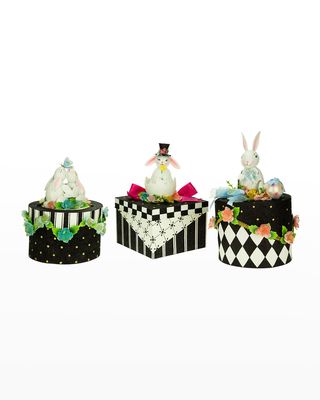 Adorable Bunny Boxes, Set of 3 - 10-13"