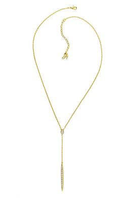 ADORE Pavé Crystal Bar Necklace in Gold