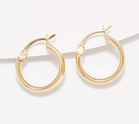 Adorna 0.5" Hoop Earrings, 14K Gold