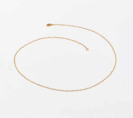 Adorna 14K Gold Dainty Heart Chain Necklace