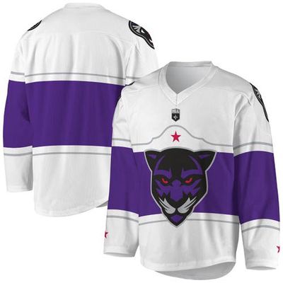 ADPRO Sports Men's White/Purple Panther City Lacrosse Club Replica Jersey