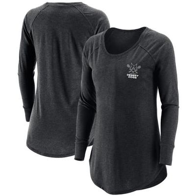 ADPRO Sports Women's Black Las Vegas Desert Dogs Primary Logo Long Sleeve T-Shirt