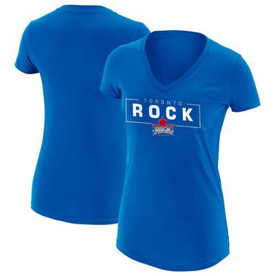 ADPRO Sports Women's Royal Toronto Rock Primary Logo V-Neck T-Shirt
