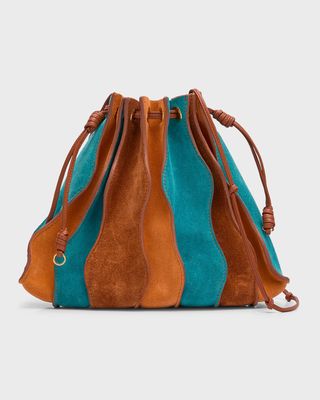 Adria Small Pleated Wave Shoulder Bag