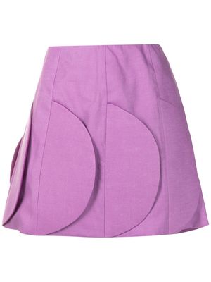 Adriana Degreas Bubble Bar mini skirt - Purple