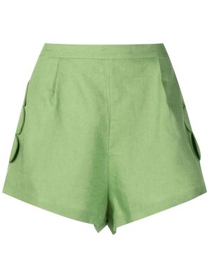 Adriana Degreas Bubble high-waisted short shorts - Green