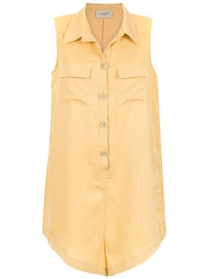 Adriana Degreas buttoned playsuit - Yellow