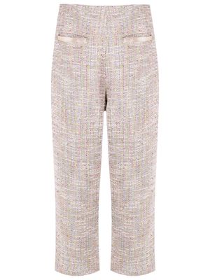 Adriana Degreas cropped tweed trousers - Grey