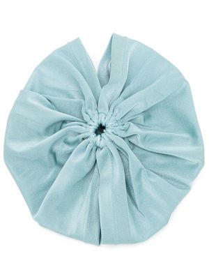 Adriana Degreas cut-out draped turban - Blue