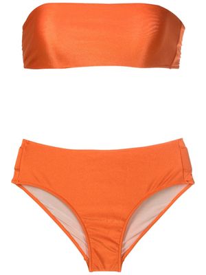 Adriana Degreas hand-appliqué bikini set - Orange