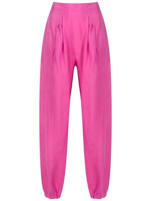 Adriana Degreas Lipstick pleated beach trousers - Pink