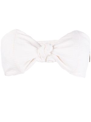 Adriana Degreas Montaigne strapless cotton top - White