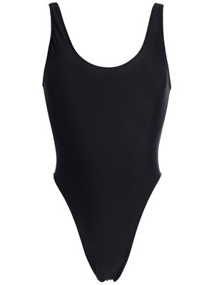 Adriana Degreas plain high-leg swimsuit - Black