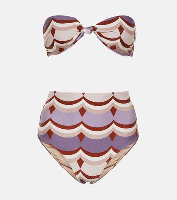 Adriana Degreas Vintage Waves printed bikini