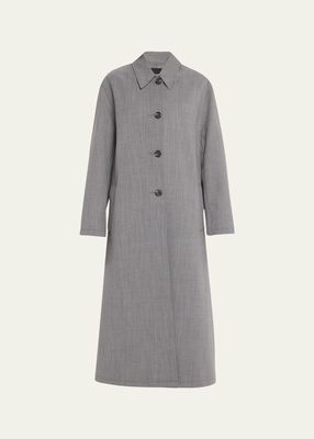 Adrien Long Wool Duster Coat