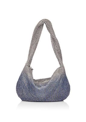 Adrienne Crystal Mesh Hobo Bag