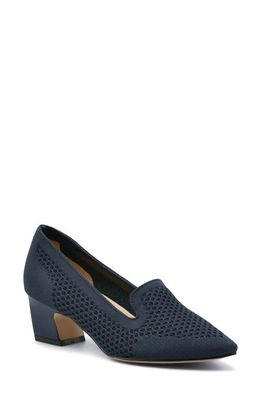 Adrienne Vittadini Fang Pointed Toe Pump in Navy