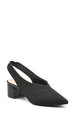 Adrienne Vittadini Knit Slingback Pump in Black