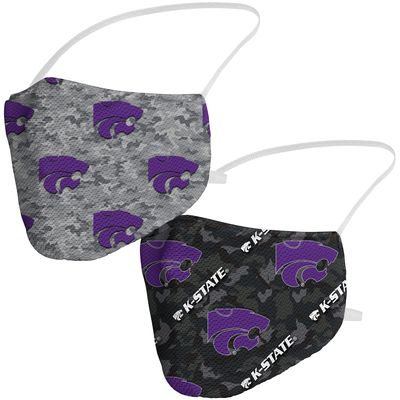 Adult Fanatics Branded Kansas State Wildcats Camo Duo Face Covering 2-Pack