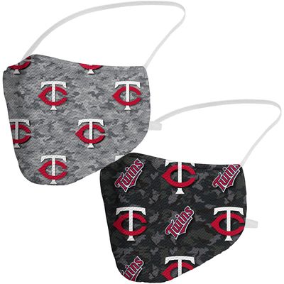 Adult Fanatics Branded Minnesota Twins Camo Duo Face Covering 2-Pack