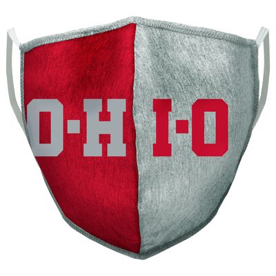 Adult Ohio State Buckeyes O-H-I-O Face Covering - MADE IN OHIO