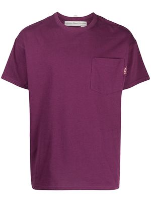 Advisory Board Crystals chest-pocket cotton T-shirt - Purple