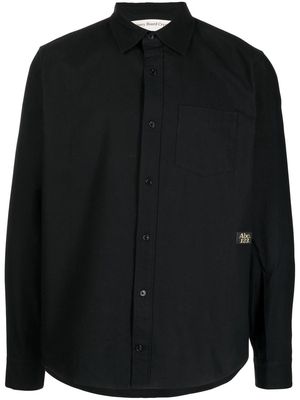 Advisory Board Crystals long sleeve front pocket shirt - Black
