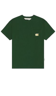 Advisory Board Crystals Pocket T-shirt in Dark Green
