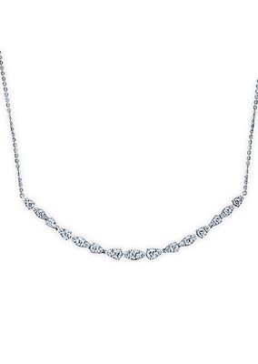 Aerial Dewdrop 18K White Gold & 1.5 TCW Diamond Medium Pendant Necklace