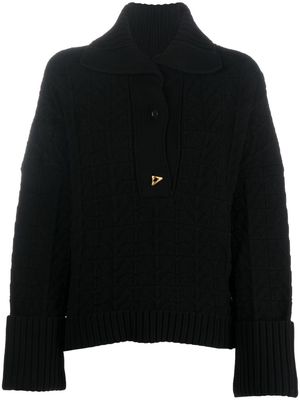 Aeron Baye textured-knit jumper - Black