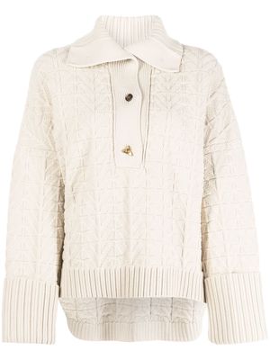 Aeron Baye textured-knit jumper - Neutrals