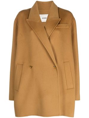 AERON Cavendish wool-blend coat - Brown