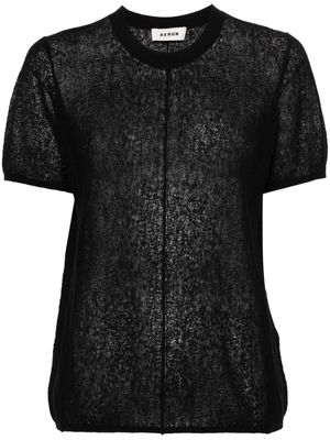 AERON Caymen knitted T-shirt - Black