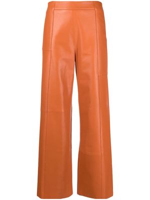 AERON Chroma leather trousers - Orange