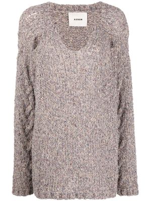 AERON Colwell mélange knitted jumper - Neutrals