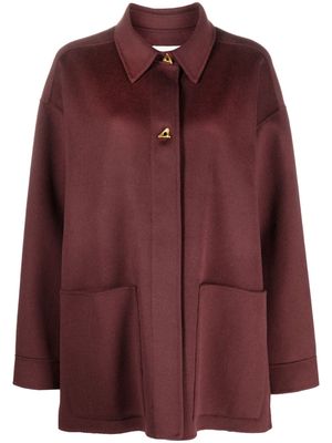 AERON Crane wool-blend jacket - Red