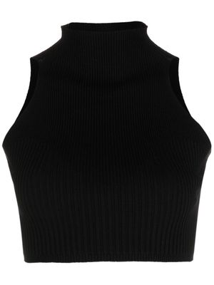 AERON cropped high-neck top - Black