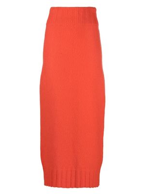 AERON Edith knitted maxi skirt - Orange
