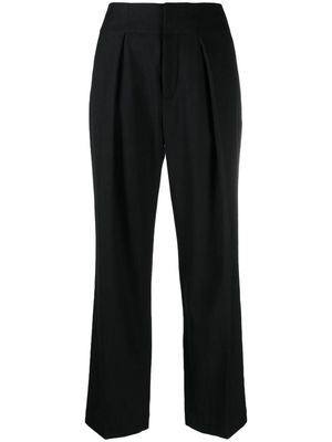 AERON fine-knit tailored trousers - Black