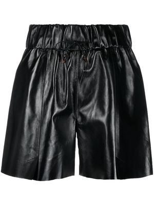 AERON high-waist wide-leg shorts - Black