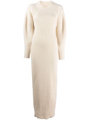 AERON Idaho rib-knit maxi dress - Neutrals