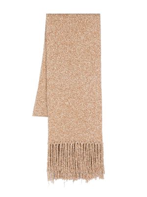 AERON Kew mélange-effect fringed scarf - Neutrals