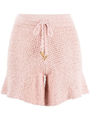 AERON knitted cotton shorts - Pink
