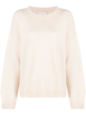 AERON knitted long-sleeve jumper - Neutrals