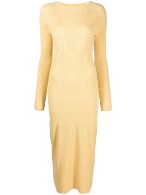 AERON Lara cut-out midi dress - Yellow