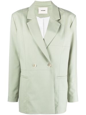 AERON Lubiana double-breasted wool blazer - Green